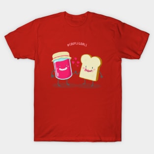 Jam and Bread - Hashtag Couple Goals T-Shirt